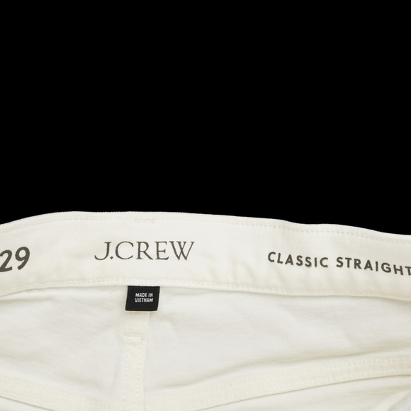 JCREW Size 29 Classic Straight Jean in White - $148 BX975 - Picture 7 of 8